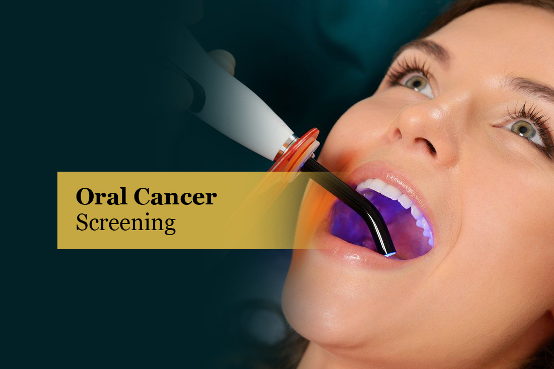 Oral cancer screening examination at Real Dentistry in Fullerton