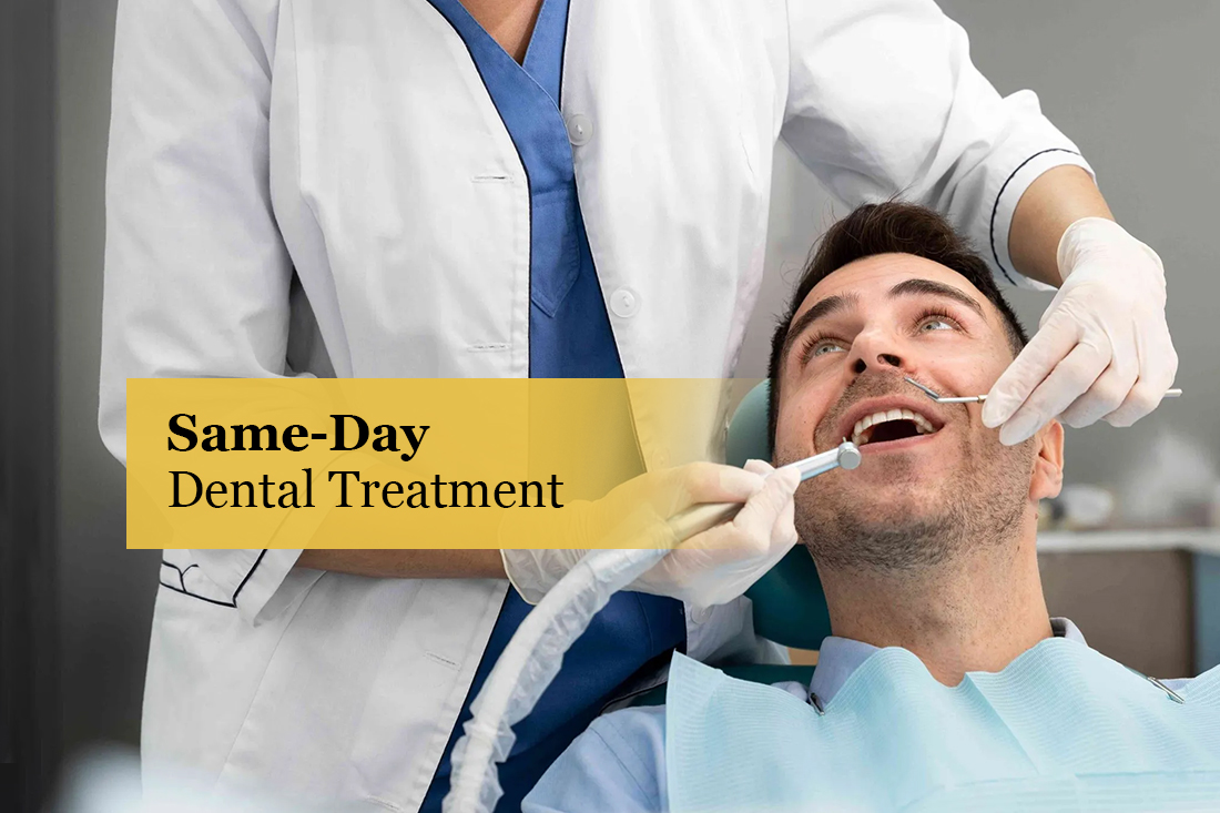 Same-day dental treatment at Real Dentistry in Fullerton